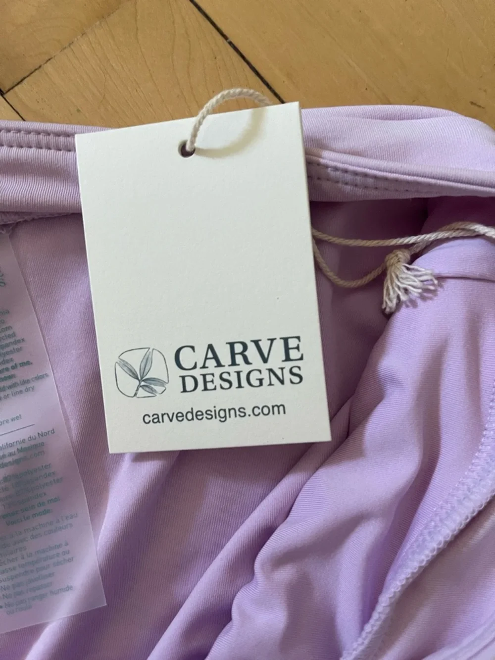 Carve Designs Lilac Hoku Swim Skirt with Side Tie Detail - Picture 4 of 8